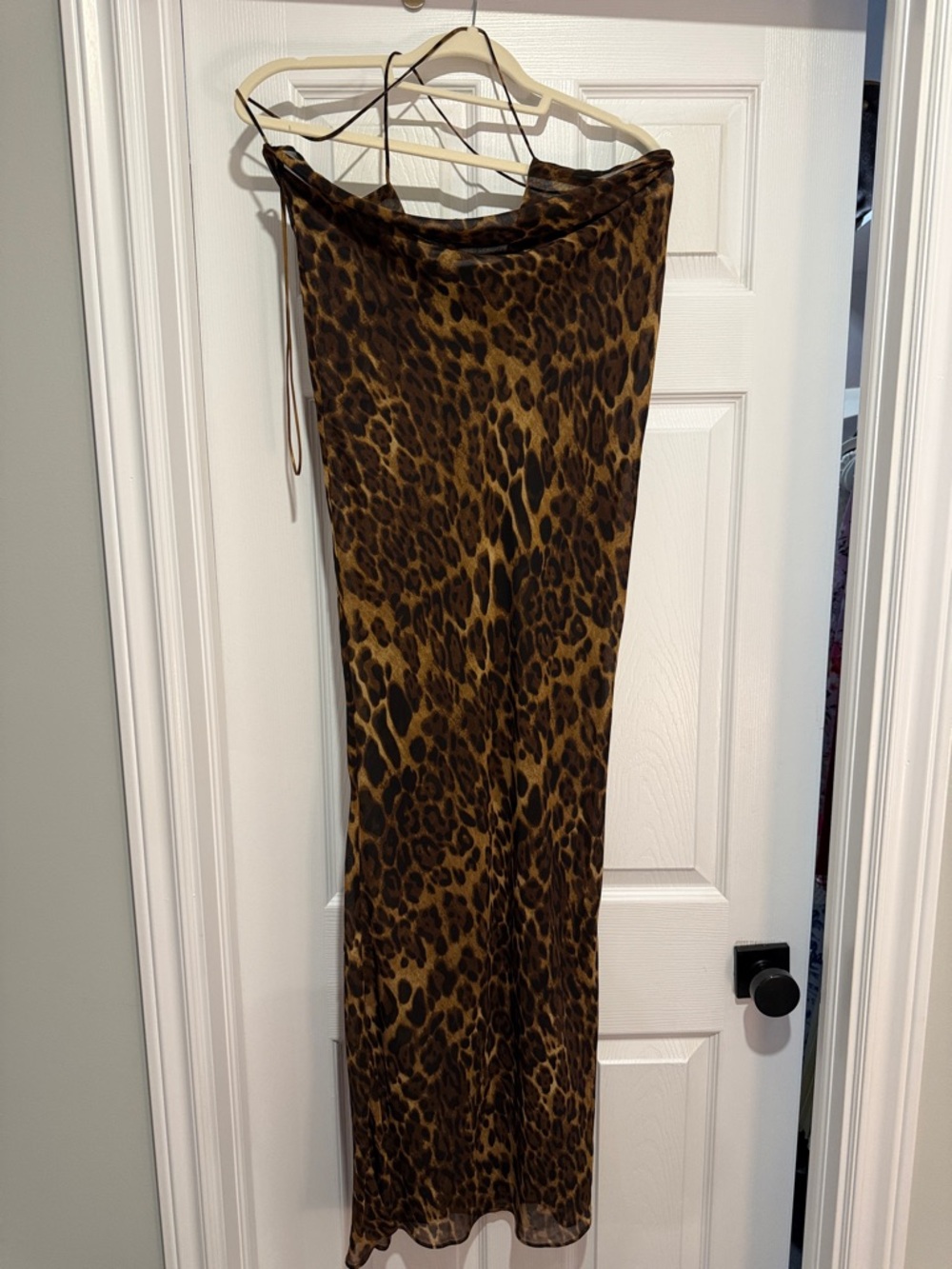 MinimLA Leopard Print Slip dress  - Brown